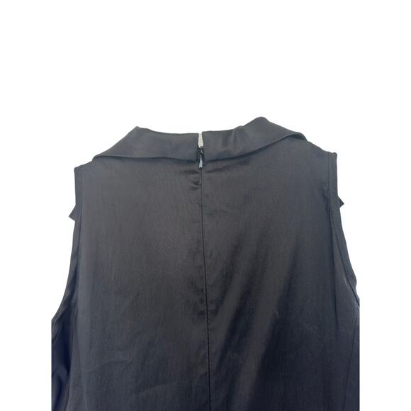 Tadashi Shoji Black Formal‎ Mother of the Bride Ruched Maxi Dress Size 14 - Picture 7 of 11